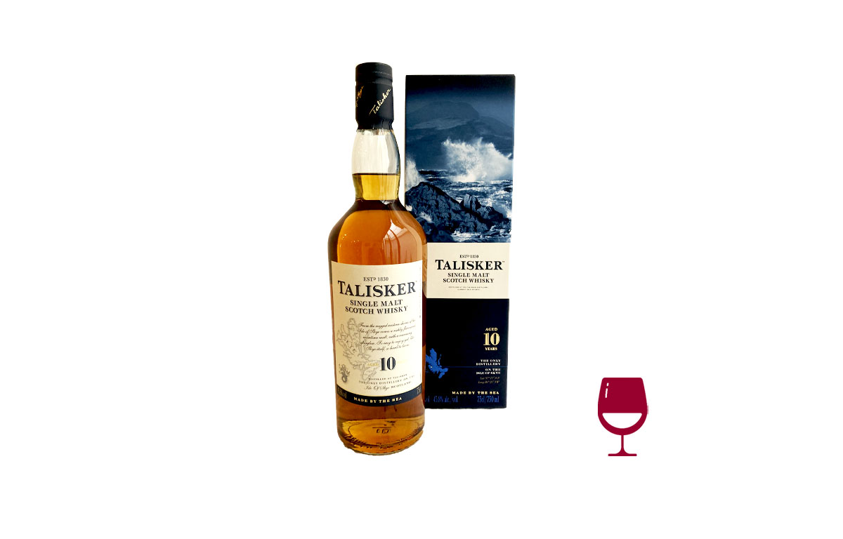 Whisky Talisker 10 años x 750ml (Escocia)